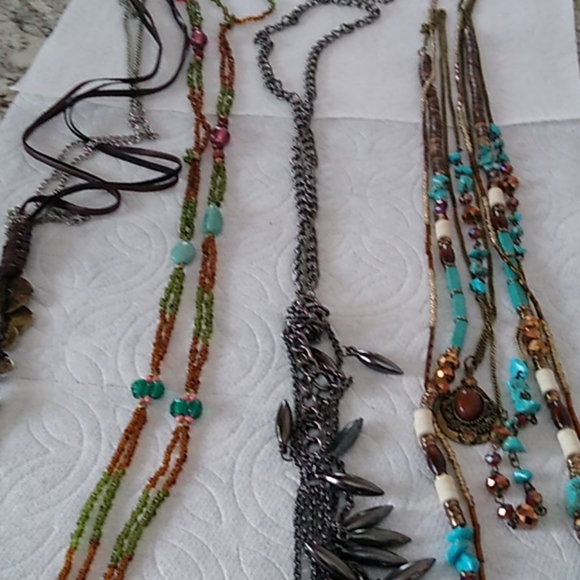 Buckle Necklaces Lot of 4